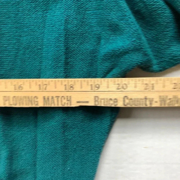 Teal Cotton 3/4 Sleeve  Sweater - Picture 8 of 9